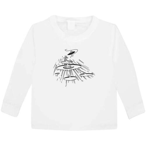 'UFO & Crop Circles' Children's / Kid's Long Sleeve Cotton T-Shirts (KL025538) - Picture 1 of 12