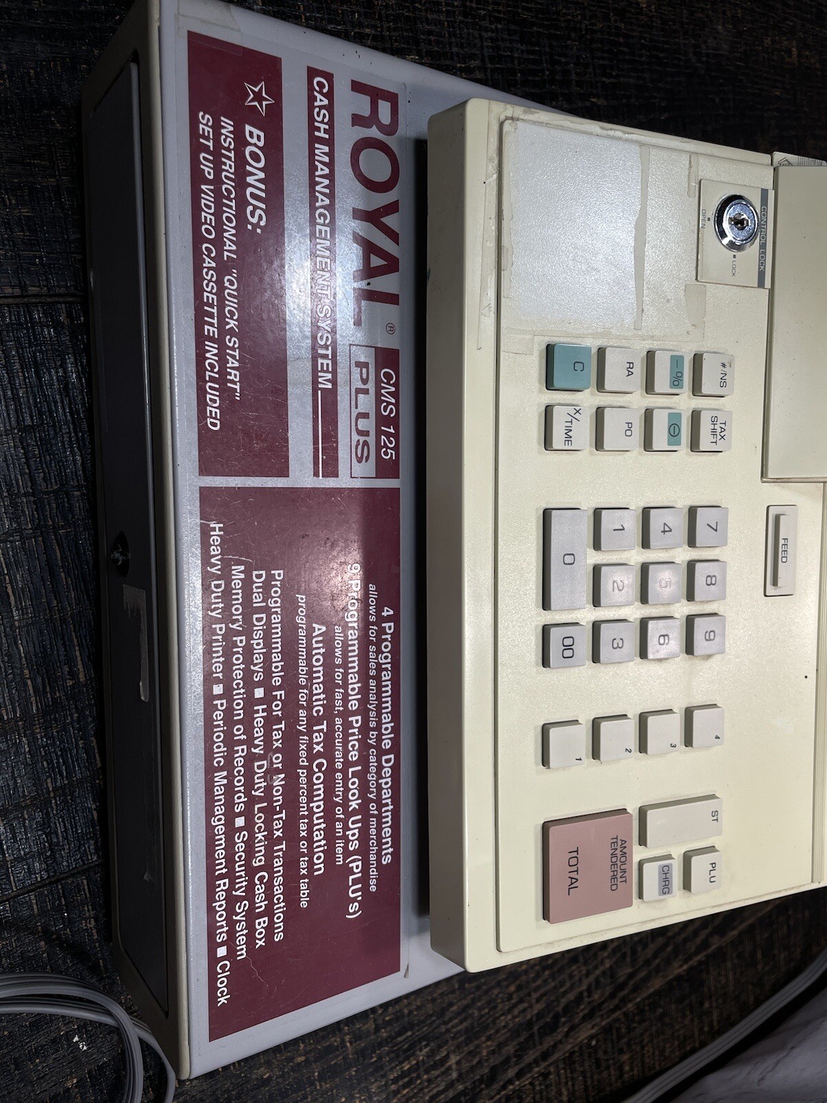 Royal CMS 25 Cash Register Heavy Duty Cash Management System No Key