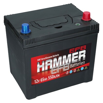 Autobatterie Hammer EFB 65Ah 550AEN Japan Start Stop