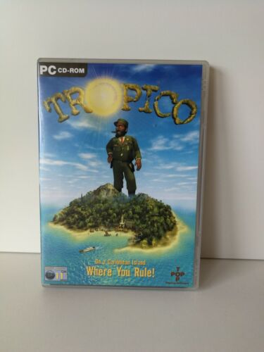TROPICO (1) - PC/Windows CD-ROM RTS Building Simulation Game (2001) - w/ manual - Afbeelding 1 van 3