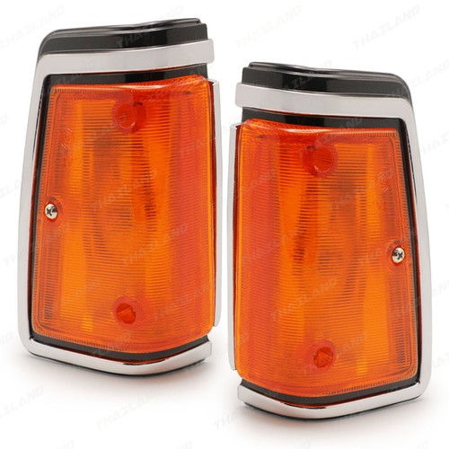 Luz delantera cromada señal de giro esquina para Datsun Nissan 720 1982 1986 - Imagen 3 de 8