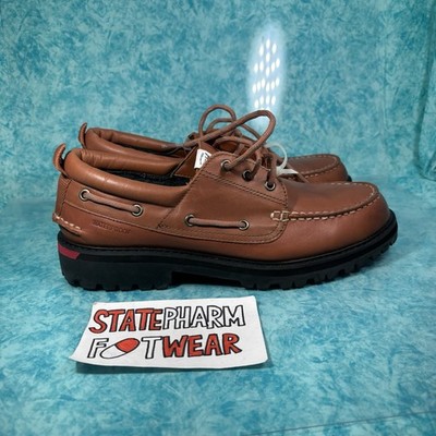 Sperry Top Sider Herschel Men s Brown Low Top Leather Chunky Boat Shoes Size 10
