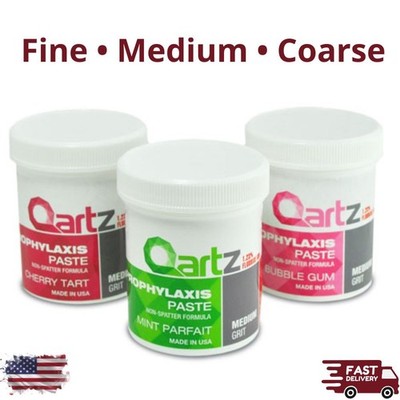 12oz Jar Dental Prophy Fluoride Paste Fine Medium Coarse NonSplatter Prophylaxis