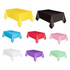Large Wedding Tablecloth Rectangle 137x182cm Wipe Clean Vinyl Party Table Cover