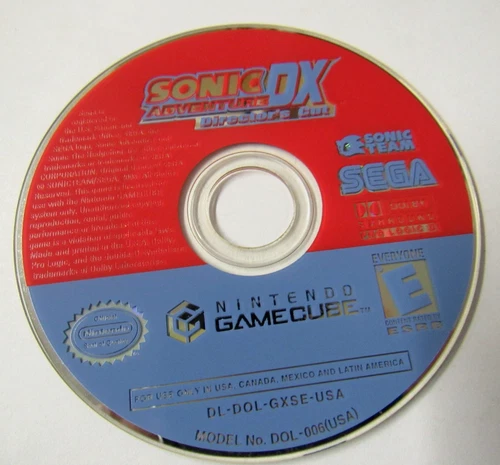 Sonic Adventure DX: Director's Cut (Nintendo GameCube, 2003) Disc Only