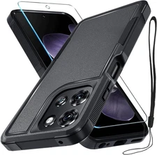 RMOCR for Moto G 5G 2025 Case, Full Body Heavy G 2025, Black Matte