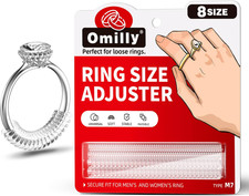 Ring Size Adjuster for Loose Rings, 8 Sizes Invisible Ring Guards and Spacers, F