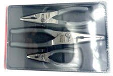 New Snap-on 3-pc Grey Long Nose Slip Joint Pliers Set Pl3lnsjcf Pl3lnsjcfdt
