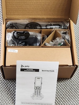 Poly VVX D230 DECT IP Phone Cordless Handset 2200-49235-001 Brand New