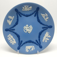 Wedgwood Jasperware Tri Colour Blue/White Collector's Society Trophy Plate Cupid