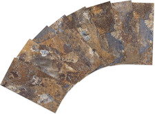 3D Peel and Stick Backsplash Tiles - Brown Stone, 160 Pieces, 3x6 Inches