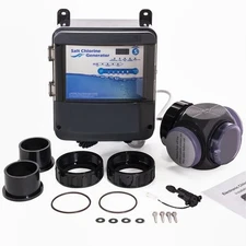 Complete Salt Water Pool Chlorine Generator System for 35000 Gallon Chlorinator
