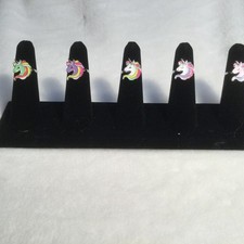 Starlet Shimmer Kids 5pc Ring Set Unicorn Multicolor Paparazzi New