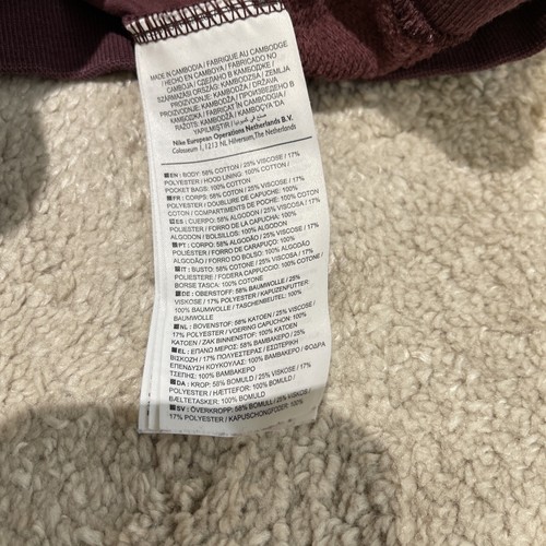 Nike Burgundy Women’s Tracksuit Top Size M Joggers Size S - Picture 7 of 15