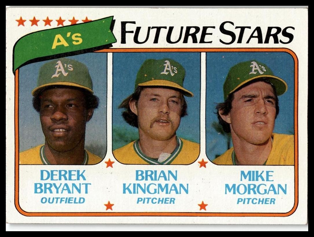 1980 Topps #671 A's Future Stars (Derek Bryant / Brian Kingman / Mike Morgan)
