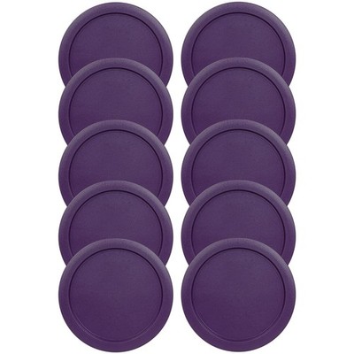 Replacement Lids for Pyrex 1-CUP Storage Cover 4'' Bowl 7202-PC Purple (10 pcs)