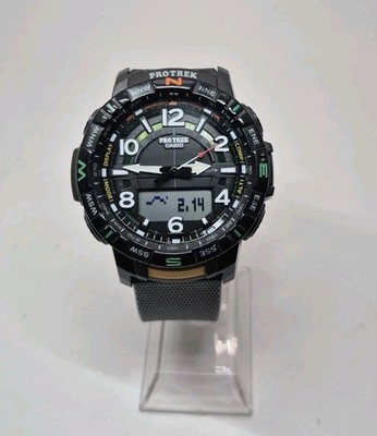 Casio Protrek PRT-B50-1DR DISPLAY Men's Watch, '' ONLY FOR PARTS, BUTTON DON'T WO
