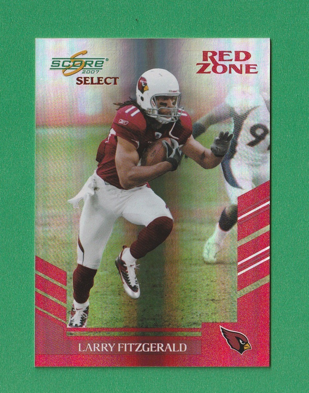 LARRY FITZGERALD 2007 Select Red Zone #107 Arizona Cardinals Card Score #2/30*