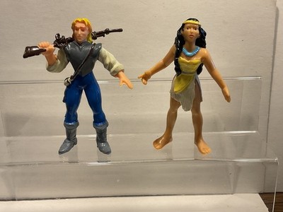 Pocahontas Yolanda 2 x  PVC  Figur mit John Smith  PVC  Comicfiguren Spanien