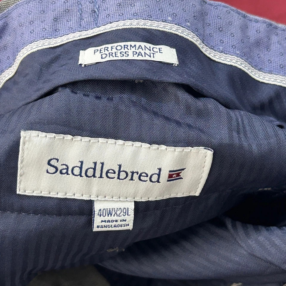 Saddlebred платье брюки мужские 40 29 производительности серый полиэстер вискоза эластичной - Изображение 2 из 4