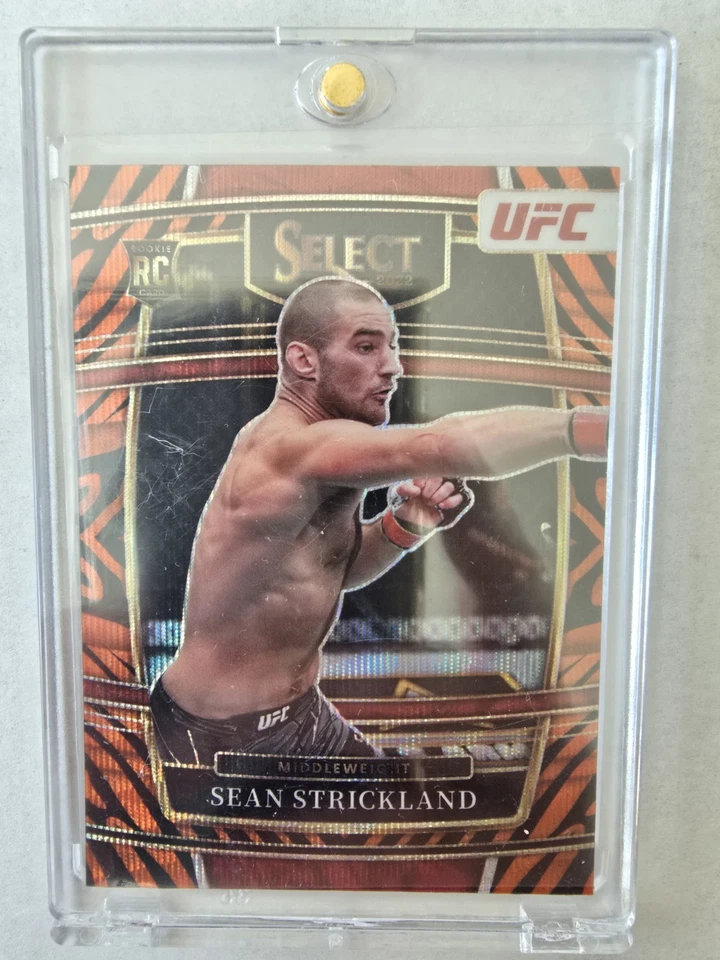 2022 UFC Panini Select Tiger Prizm RC Sean Strickland #11 - Image 3 of 3
