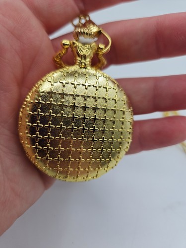 Schöne goldfarbene American Eagle Taschenuhr - Bild 6 von 7