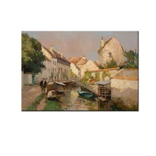 Hand Painted Classical Impression Landscape Oil painting Wall Art Repro Canvas