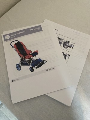 Convaid Cruiser CX14 Folding Wheelchair Stroller Special Needs Purple Free Ship