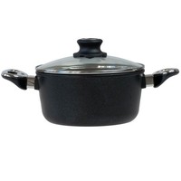 Baf Schmortopf 20 Cm Induktion Aluguss Kochtopf Fleischtopf Antihaft Glasdeckel