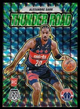 Alexandre Sarr - 2024-25 Panini Mosaic Thunder Road Green Mosaic Prizm #19 (RC)