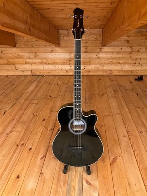bassgitarre akustik und elektrik.   Schwarz