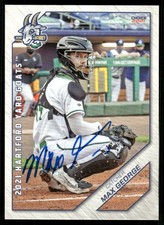2021 Hartford Yard Goats MAX GEORGE Signed Card autograph auto ROCKIES