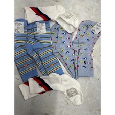 Polo Ralph Lauren Lot 6 Pairs -Boys 8-9.5 multicolor Socks-New No tags-