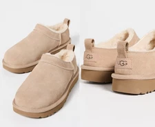 NEW 100% Authentic UGG Classic Micro Mini Women's Winter Boots Shoes Sand