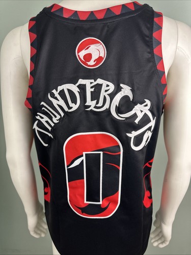 Herren Thundercats 1985 #0 rot Kopfbedeckung Klassiker Basketball Trikot Gr. Medium Neu mit Etikett - Bild 12 von 13