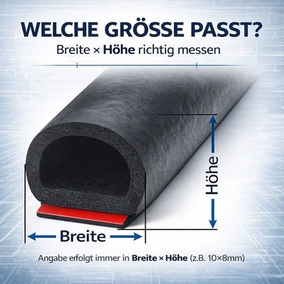 Autotürdichtung 3M Selbstklebend B-Form Universal Gummidichtung 5 Meter Autotürdichtung 3M Selbstklebend B-Form Universal Gummidichtung 5 Meter