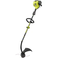 RYOBI 25 cc 2-Stroke Attachment Full Crank Curved Shaft Gas String Trimmer