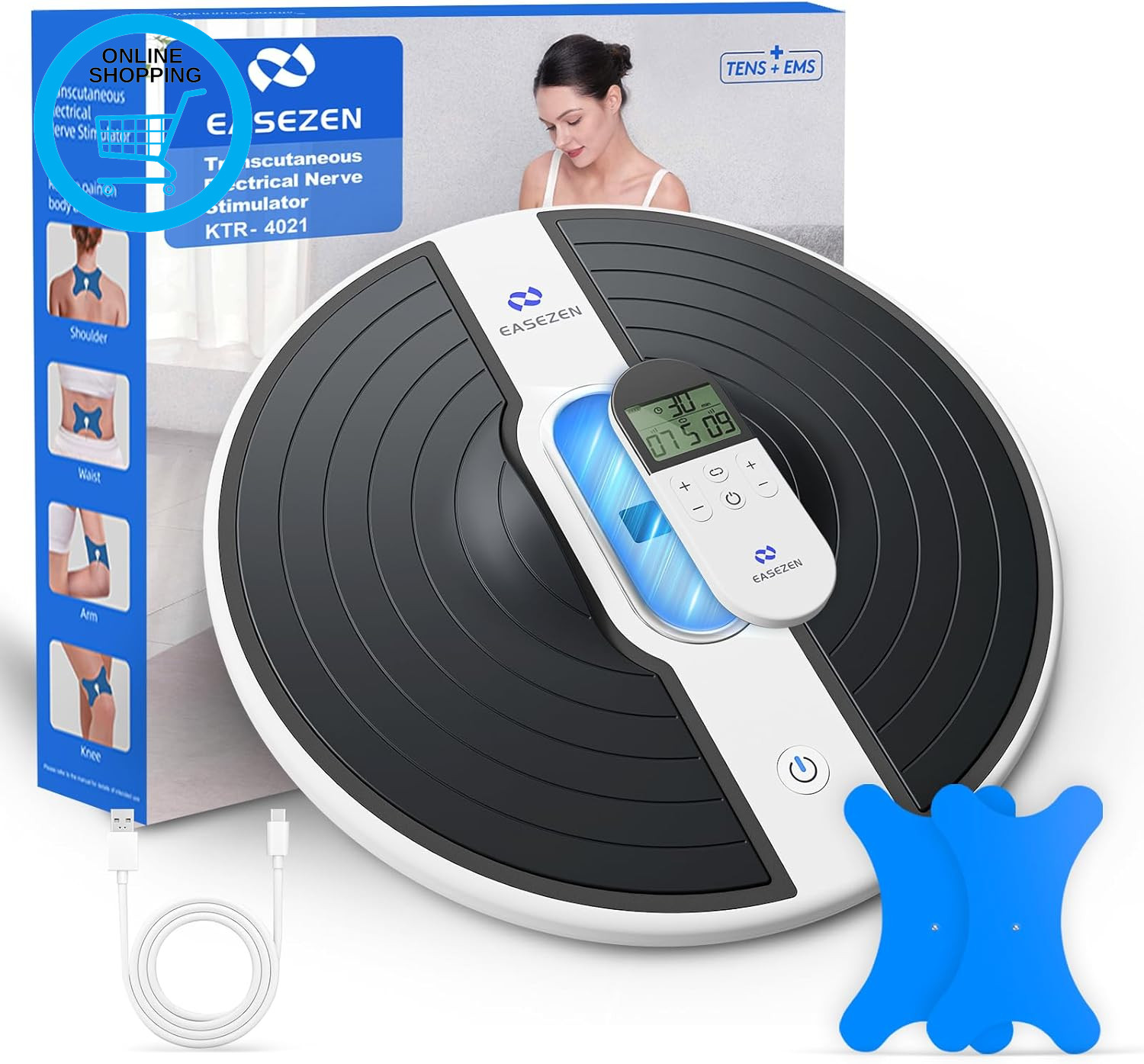 EMS Foot Massager for Pain and Circulation, Rechargeable Medic Foot Circulation