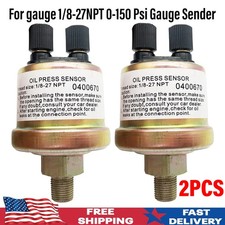 0-10 Bar Oil Pressure Sensor For Gauge 18-27npt 0-150 Psi Gauge Sender 2pin 2x 0-10 Bar Oil Pressure Sensor For Gauge 18-27npt 0-150 Psi Gauge Sender 2pin 2x
