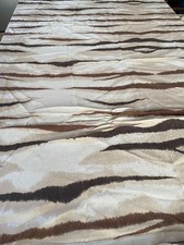 TAGLIO/SCAMPOLO STOFFA/TESSUTO  PURA SETA Colore BEIGE e MARRONE cm. 135x240 ca