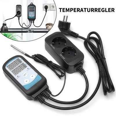 DIGITAL LED TEMPERATURREGLER thermostat control temperatur fühler regler 230V