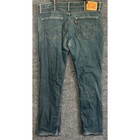 Levi 511 Straight Leg Jeans Mens W38 L32 Blue Denim Modern Casual