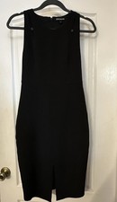 Express Women's Sleeveless Dress Black/White, Size Small