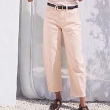 AYR Women's The Beat Drop Barrel Jeans Peach Ciao Bella High Rise- Size 27