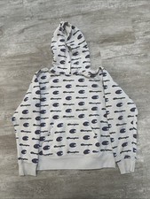 Boys Champion Hoodie Kids M Pullover Hooded Sweatshirt All Over Print Gray