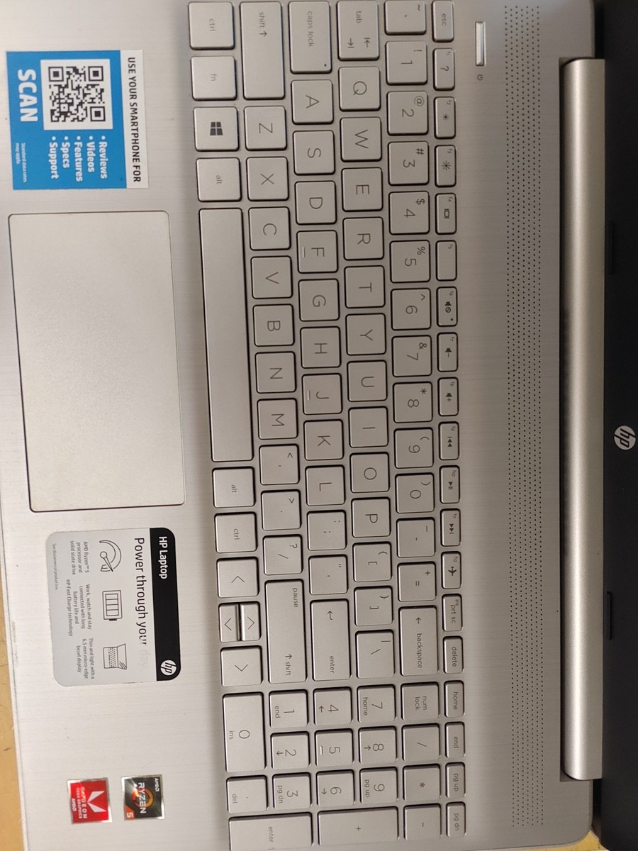HP Laptop 15-ef0xxx AMD Ryzen 5 5300U@2.10GHz, 12GB RAM , 256GB