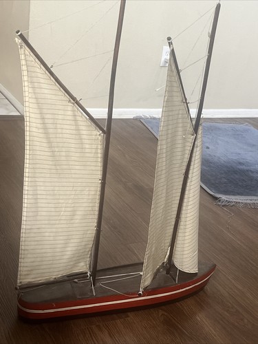 Vintage Wooden Boat Old Rare - Picture 2 of 7