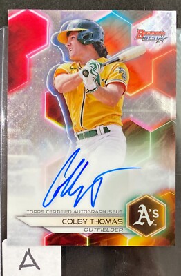 COLBY THOMAS 2023 Bowman's Best Prospect Auto A'S B23-CT