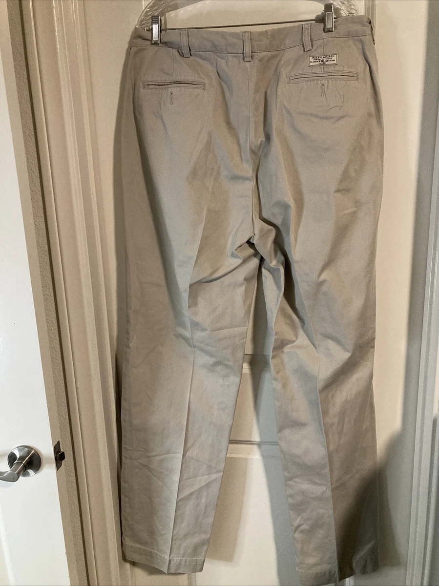 VTG Macau POLO RALPH LAUREN Andrew pleated Chino Pants Size 38 x 34