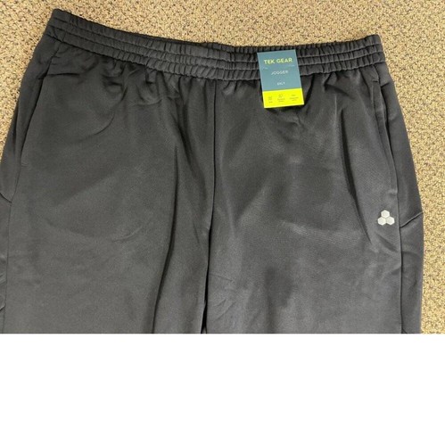 Mens Joggers Tek Gear Black Midweight Active Big & Tall Athletic Pants-size 3XB - Picture 3 of 5